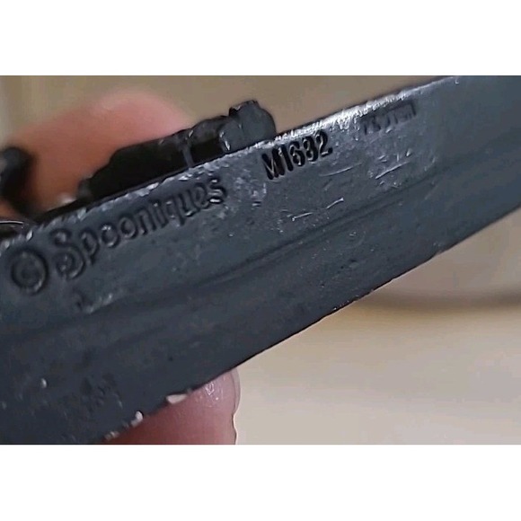 Spoontiques M1682 Pewter Skeleton Cowboy On‎ Motorcycle Glass Eyes And Headlamp - Picture 9 of 11